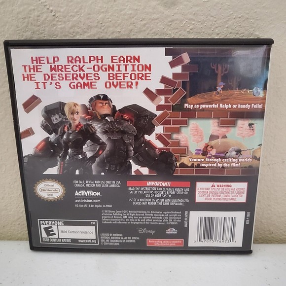 Wreck-It Ralph (Nintendo DS, 2012) Not Tested - Picture 2 of 6